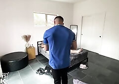 Hercules Tatted Hunk DESTROYS tiny tatted latina tight puss.