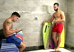 Beach boys, tattoos, face fuck