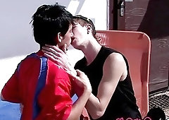 The sun shines on these gay babes while they fuck