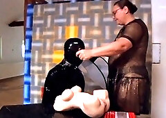 Penis pump, gay femdom, silicone sex doll