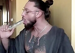 straight guy with a nice ass having an anal orgasm