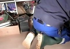 nlboots - green boots and working trousers