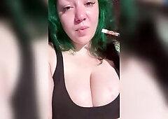 Come smoke with me and see my titties jiggle
