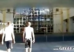 Twink gay guys gag cocks each other