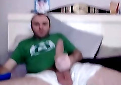 Comic nerd with a massive cock