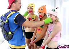 Pokemon Players Fucked In The Sofa