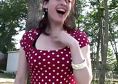 Savannah: POV Diapered in Backyard