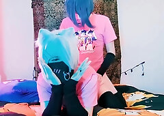 Horny Little Catboy Loves Taking Dick