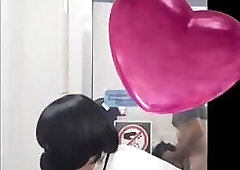 Japanesecrossdresser suck and fuck in public toilet