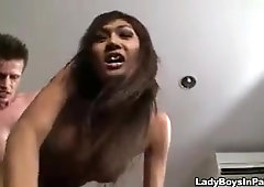 Uber-Sexy T-Model Fish Gets Porked Rock-Hard