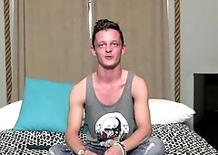 Fit Twink Jerking Off His Very Big Cock