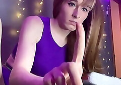 cd femboy sissy shemale tranny in star fire costume