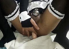 gape with my ten inch faux-cock while shrieking