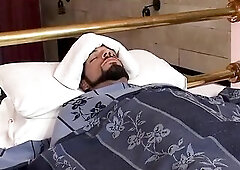 High heeled aged bitch queening her lover and gets butt toyed previous to cum spills on her feet.