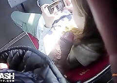 Ramrod In Teens Face On Bus