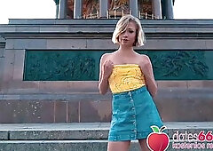 Public Sex with Hot Blonde Pornstar Gabi Gold