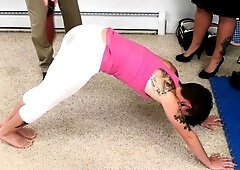 Amateur brunette teen katie foot fetish on big dildo