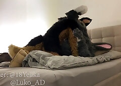Hot German Shepherd Fucks Cute Gray Submissive Bunny (murrsuit Porn)